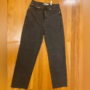 Madewell Black Straight Jeans